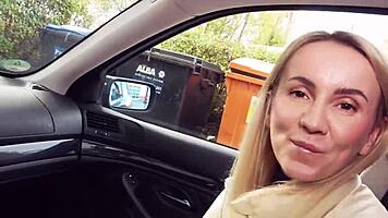 naughty german blonde teen babe pounded roughly outdoors in public pov