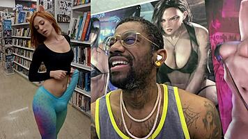 Cute Transgender Cosplayer Cums with Huge Cock