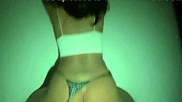 Brunette babe in tight dress fucked hard by client showing off perfect ass and tits!