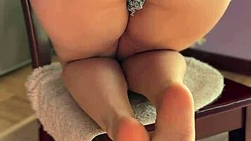 WOW! PETITE REDHEAD'S HAIRY FEET, ARMPITS, BELLY AND BIG ASS EXPOSED!