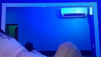 Latina Roommate Rides Boldly in Cozy Dorm Hideaway