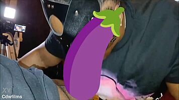 damn, big booty babe slurps bbc sloppy till cum explosion!
