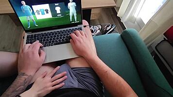 hey stepson wanna play fifa or let me stroke that cock?