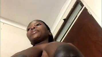 Hey check this big ebony ass spreading fat pussy