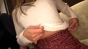 Tanned Gal NTR Double Creampied in Sloppy Cum Filled Pussy