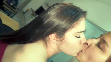 redhead sneaks cowgirl ride on bro while stepmom watches unaware threesome