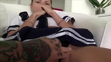 Skinny Russian Gina Gerson Takes Monster Cock Fetish Slam