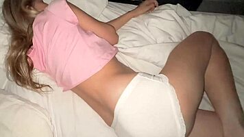 Unwrap Virgin Pussy in Teddy Panties Xmas Gift
