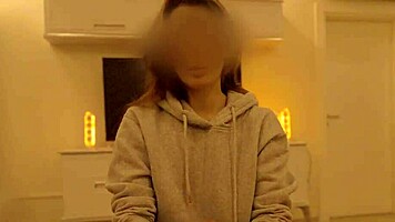 Skinny Girlfriend's Wet Pussy Massage Turns into Monster Cock Fuck