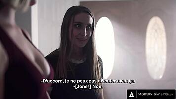 naughty anny aurora sneaks away to deepthroat and doggystyle her friend's older guy with french subs