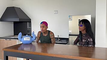 Condo tour surprise fuck with petite 18yo