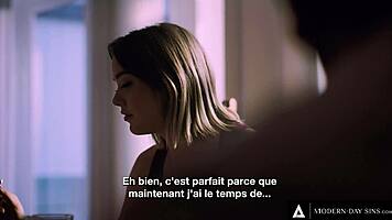 naughty anny aurora sneaks away to deepthroat and doggystyle her friend's older guy with french subs