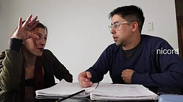 teacher want my cock deepthroating your throat then pussy in house? wanna cum inside?