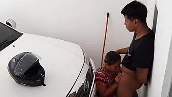 while she's tied up i pound her tight latina pussy hard