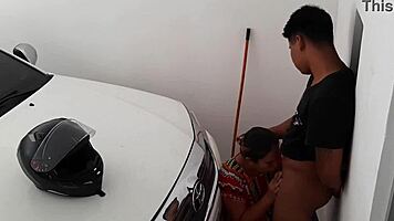 while she's tied up i pound her tight latina pussy hard