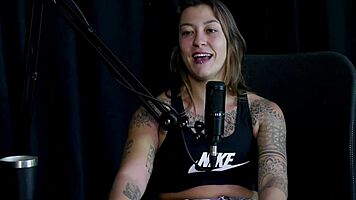 brazilian tattooed amateur teases in sheer outfit during wild casting interview bdsm toys
