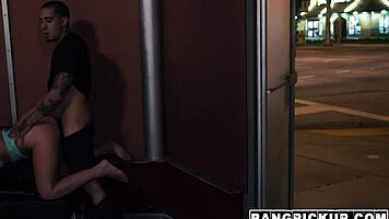 valerie white's petite body wrecked by rough outdoor pounding
