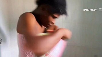 Petite Ebony Sneaks Off with Neighbor
