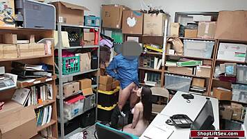 hey store officer, this thief's lingerie makes you wanna bend her over doggystyle?