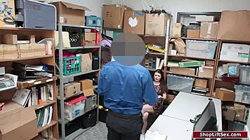 hey store officer, this thief's lingerie makes you wanna bend her over doggystyle?