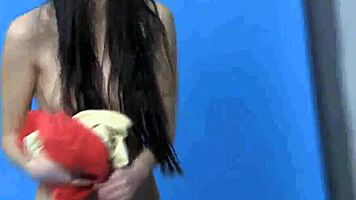 brunette teen 18+ vanessa poses seductively at hd casting interview