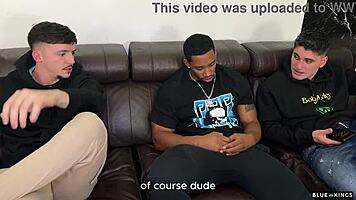 Sofia Sweet endures double vaginal in interracial gangbang