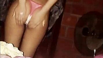 mexican latina nympho fingers tight pussy solo