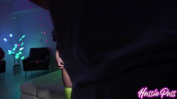 Renne Rose Bounces as Jax Pounds Reverse Cowgirl