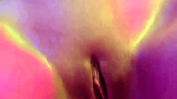 flexible oily slut smothers face with tight pink cunt