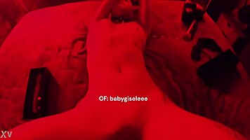 pov with cute tattooed girl masturbating to squirting orgasm solo