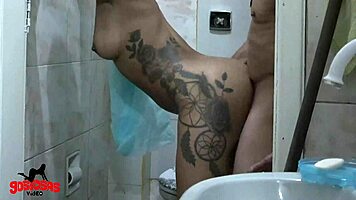 Sexy Brazilian Slut Fucked By Neighbor's Monster Cock In Bathroom