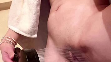 Cute Petite Asian Drips Wet Pussy Mess in Steamy Shower Play!