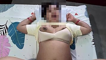 Explosive schoolgirl blowjob orgasm with boyfriend cumshot!
