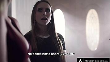 Naughty Anny Aurora Sneaks Off for Deepthroat Doggystyle with Stepdad Spanish Subtitles