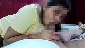 Explosive schoolgirl blowjob orgasm with boyfriend cumshot!