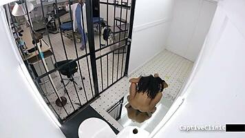 slap my brunette slave ass hard in latex bdsm dungeon