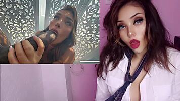 voluptuous latina bombshell devours massive bbc creampie in pov titty heaven