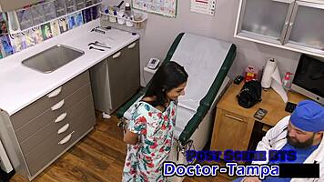 Dr Tampa gives Tampa University entrance physical to misty addams!