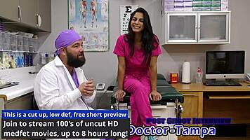 Dr Tampa gives Tampa University entrance physical to misty addams!