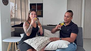 colombian milf begs nerd for intense anal creampie cuckold style