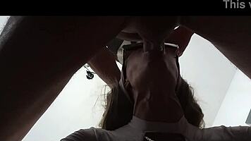 Intense Milf Gagging Swallow with Sunglasses