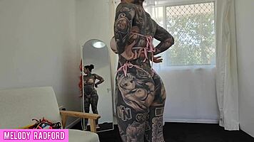 curvy milf tries sheer micro bikini haul showing huge tits and ass