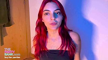 Squirt Gushing Redhead Teen Fingers Pussy To Orgasm In Homemade Edging Session