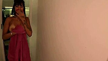 fiery latina teen's wet pussy ignites passion before filming