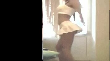 Hey, check out my sexy dance in heels and skirt just for you
