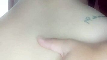 me sitting on friends face while he licks my tight pussy then creampies me deep