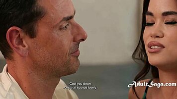 Ryan Driller Devours Petite Sensual Asian Angelina Moon Intensely