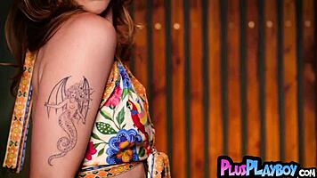 posing teen model reveals body