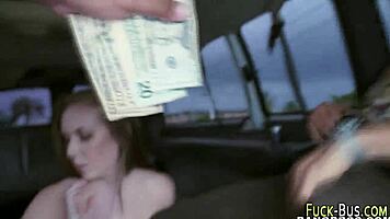 brunette amateur teen 18+ slurps big monster cock outdoor pov with handjob finish