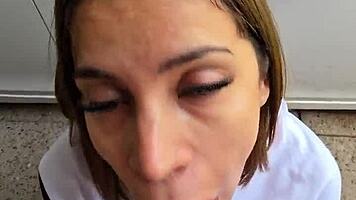 boyfriend clueless as i secretly swallow his friend's hot loads in sneaky mmf creampie betrayal